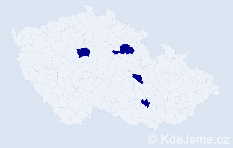 Příjmení: 'Salinas', počet výskytů 4 v celé ČR
