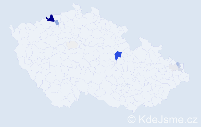 Příjmení: 'Kirková', počet výskytů 21 v celé ČR