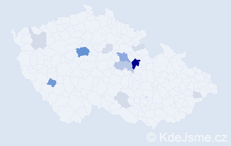 Příjmení: 'Bartheldy', počet výskytů 41 v celé ČR