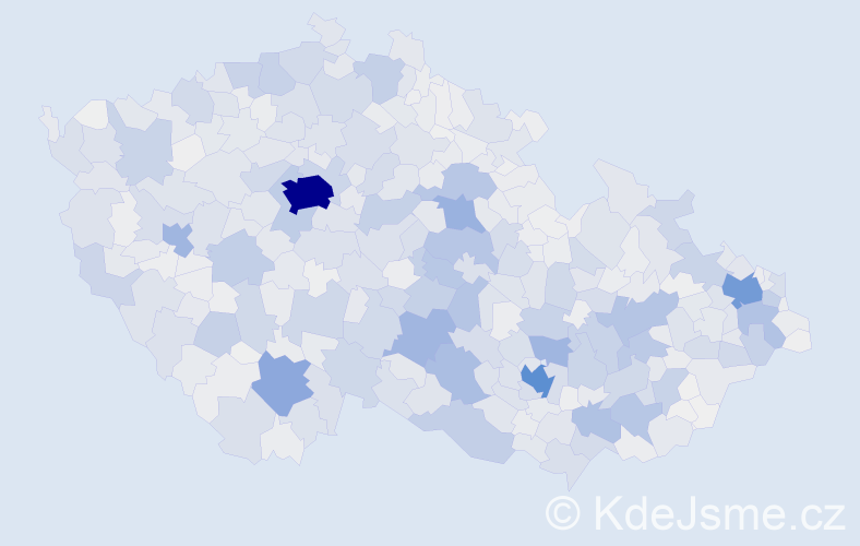 Příjmení: 'Němcová', počet výskytů 11540 v celé ČR