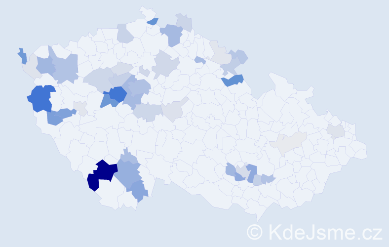 Příjmení: 'Fatka', počet výskytů 196 v celé ČR