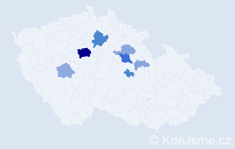 Příjmení: 'Bartaloš', počet výskytů 29 v celé ČR