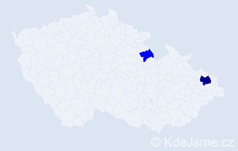 Příjmení: 'Demirová', počet výskytů 3 v celé ČR