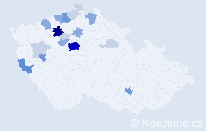Příjmení: 'Pihrt', počet výskytů 56 v celé ČR