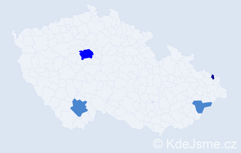 Příjmení: 'Bogdanowicz', počet výskytů 7 v celé ČR