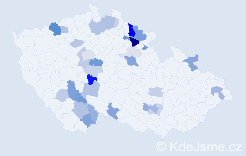Příjmení: 'Lederová', počet výskytů 83 v celé ČR