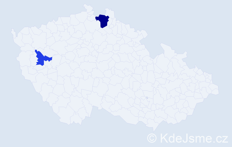 Příjmení: 'Skoloda', počet výskytů 8 v celé ČR