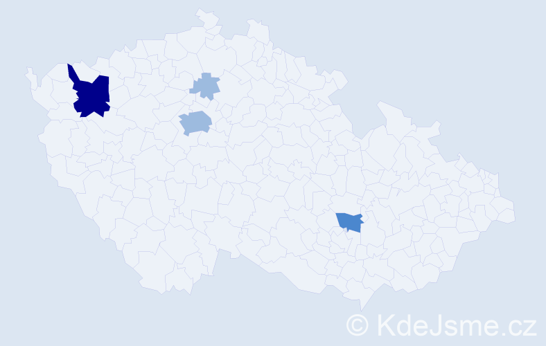 Příjmení: 'Madiy', počet výskytů 8 v celé ČR