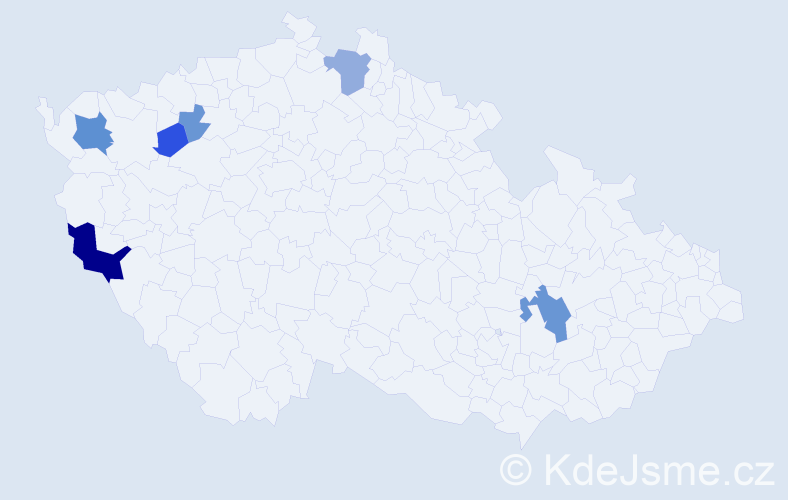 Příjmení: 'Makarovičová', počet výskytů 14 v celé ČR