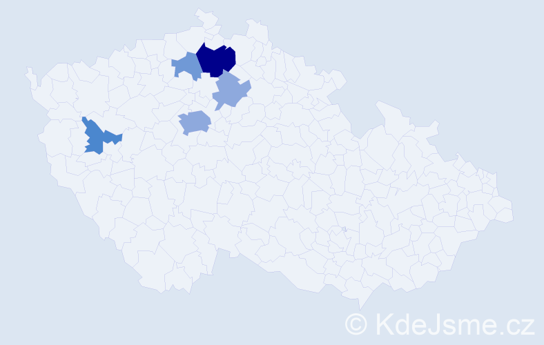 Příjmení: 'Paslavská', počet výskytů 18 v celé ČR