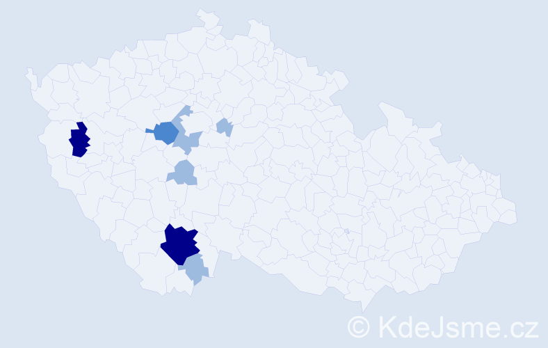 Příjmení: 'Treppeschová', počet výskytů 14 v celé ČR