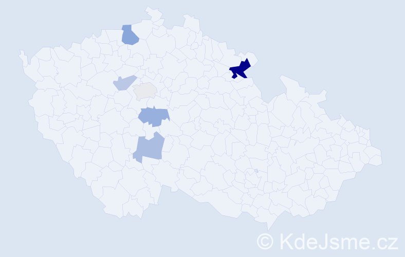 Příjmení: 'Troutnar', počet výskytů 12 v celé ČR