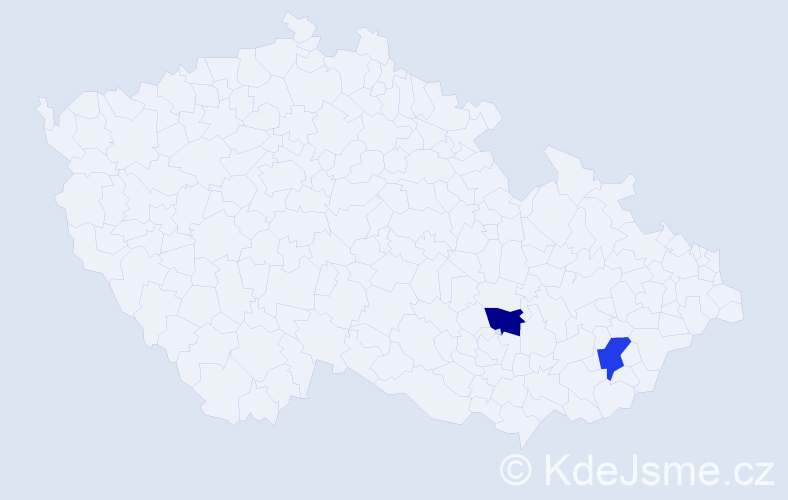 Příjmení: 'Bayansan', počet výskytů 2 v celé ČR