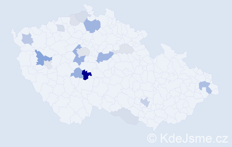 Příjmení: 'Phillips', počet výskytů 39 v celé ČR