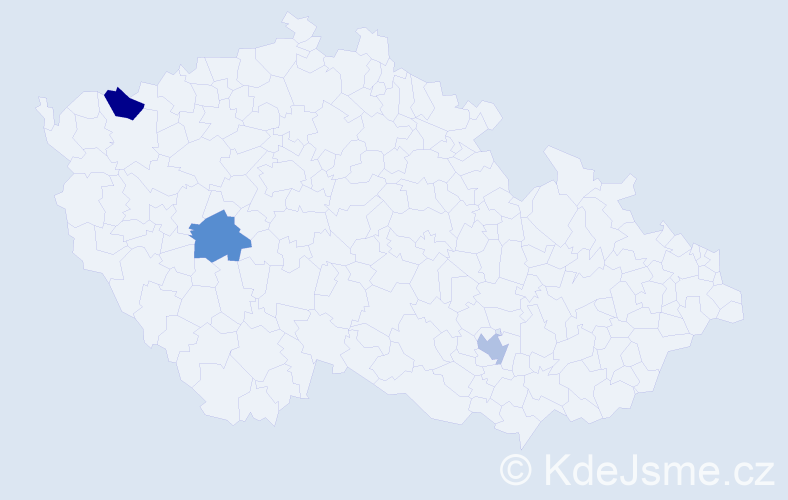 Příjmení: 'Pogányová', počet výskytů 3 v celé ČR