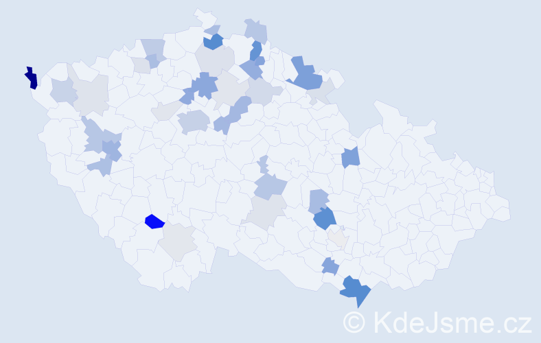 Příjmení: 'Görnerová', počet výskytů 103 v celé ČR