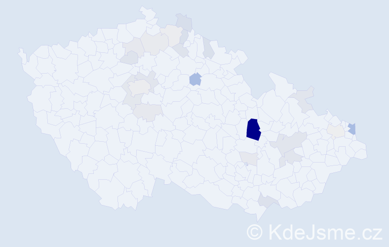 Příjmení: 'Steffanová', počet výskytů 61 v celé ČR