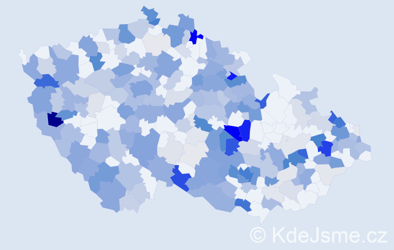 Příjmení: 'Krištofová', počet výskytů 865 v celé ČR