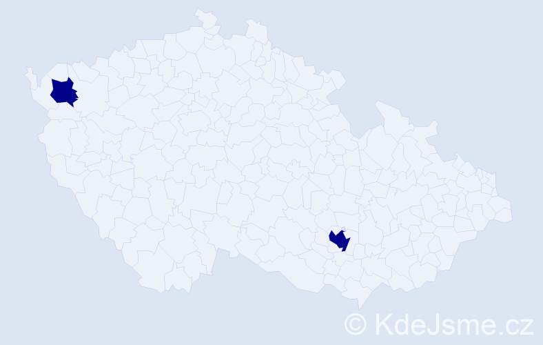 Příjmení: 'Alkhatib', počet výskytů 4 v celé ČR