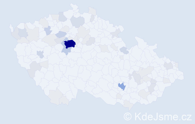 Příjmení: 'Ali', počet výskytů 149 v celé ČR