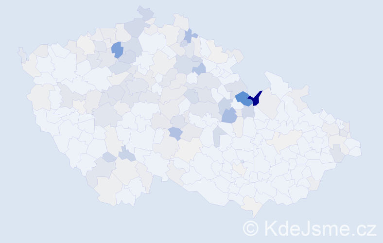 Příjmení: 'Brůnová', počet výskytů 548 v celé ČR