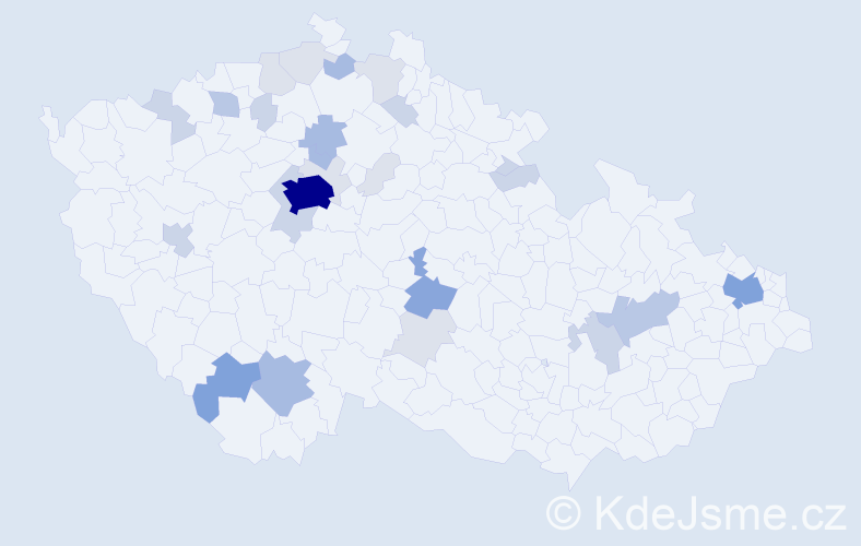 Příjmení: 'Lauda', počet výskytů 91 v celé ČR