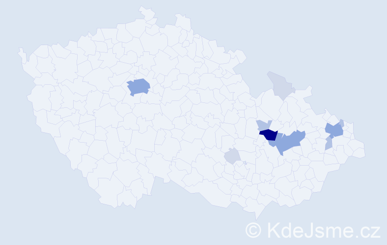 Příjmení: 'Maksantová', počet výskytů 33 v celé ČR