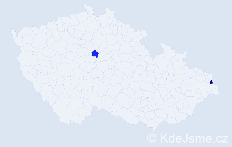 Příjmení: 'Barašo', počet výskytů 3 v celé ČR