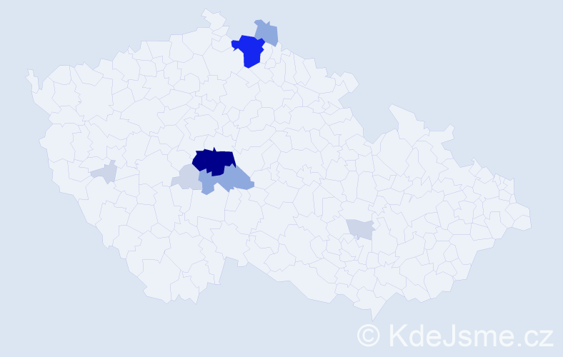 Příjmení: 'Kipor', počet výskytů 33 v celé ČR