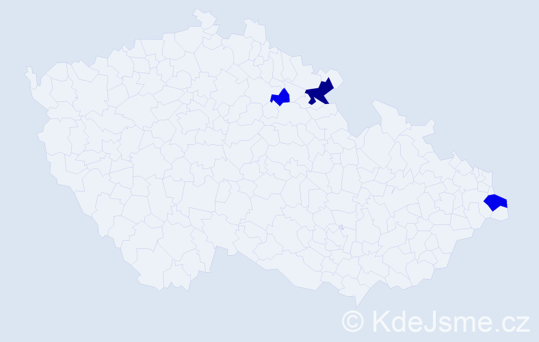 Příjmení: 'Aresinová', počet výskytů 8 v celé ČR