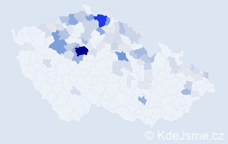 Příjmení: 'Ullrichová', počet výskytů 282 v celé ČR