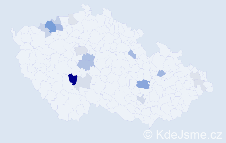 Příjmení: 'Rottenberg', počet výskytů 42 v celé ČR