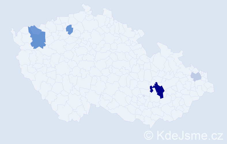 Příjmení: 'Svozilková', počet výskytů 15 v celé ČR