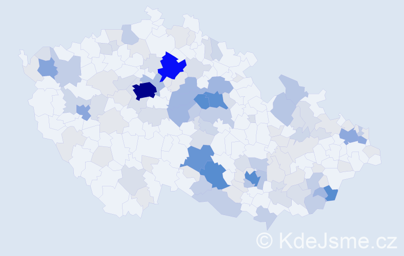 Příjmení: 'Míčová', počet výskytů 411 v celé ČR