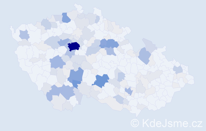 Příjmení: 'Vondruška', počet výskytů 593 v celé ČR