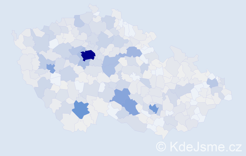 Příjmení: 'Trnka', počet výskytů 2950 v celé ČR