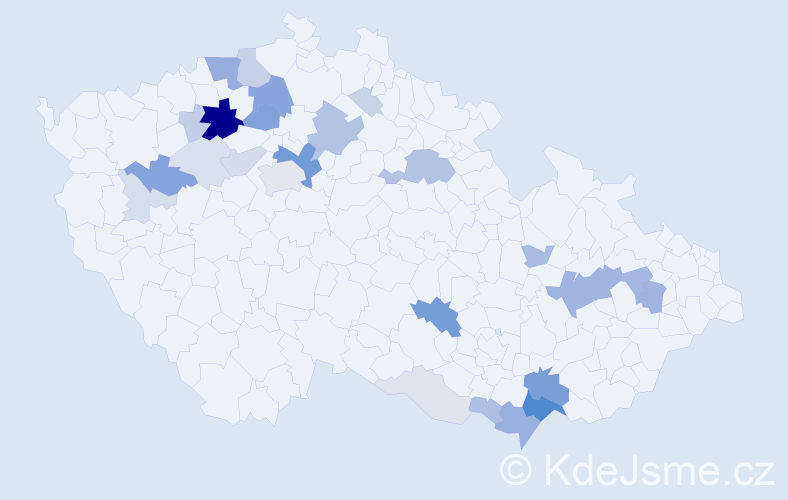 Příjmení: 'Todt', počet výskytů 105 v celé ČR