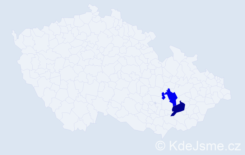 Příjmení: 'Petricius', počet výskytů 6 v celé ČR