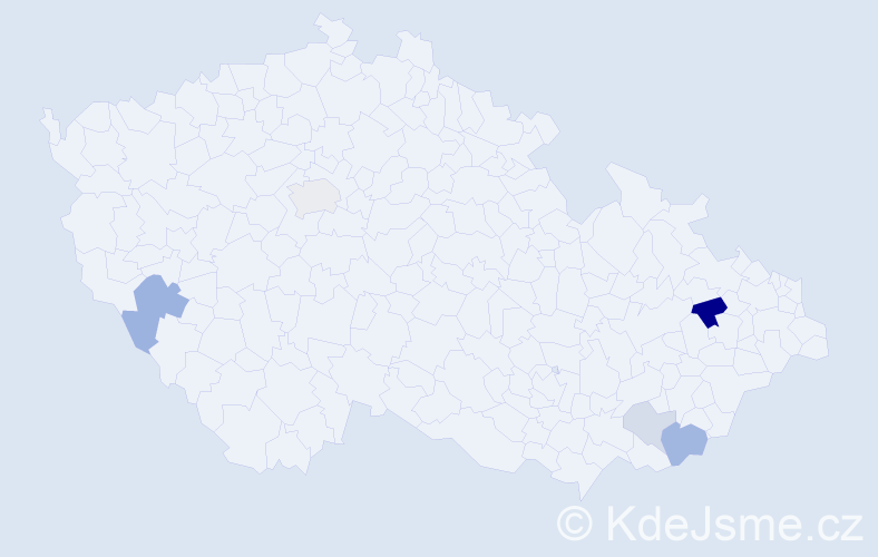 Příjmení: 'Elkner', počet výskytů 11 v celé ČR