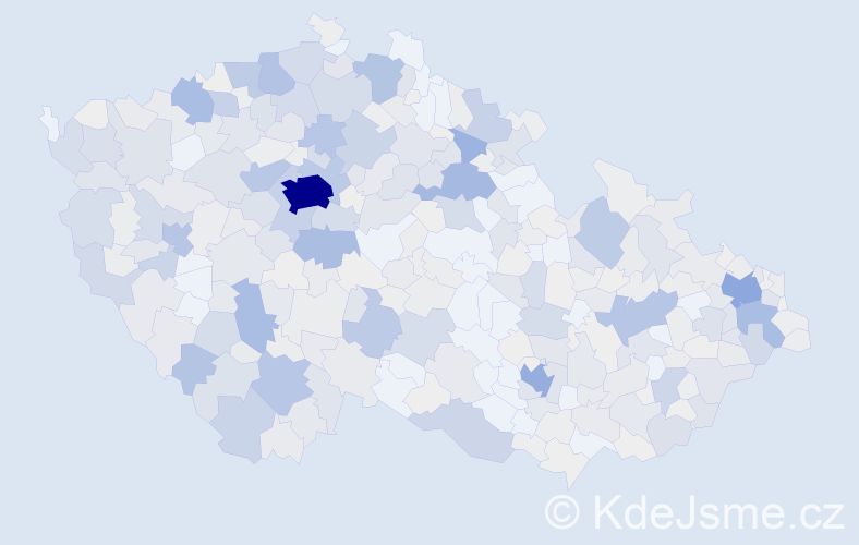 Příjmení: 'Žižka', počet výskytů 2024 v celé ČR
