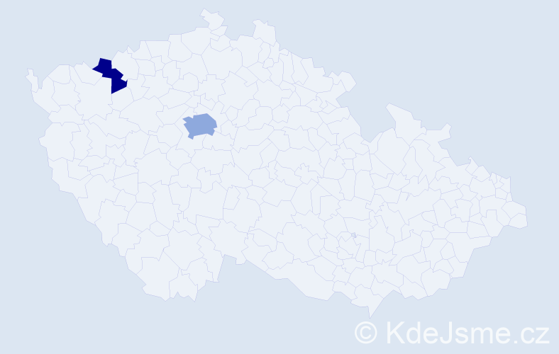 Příjmení: 'Patelová', počet výskytů 4 v celé ČR