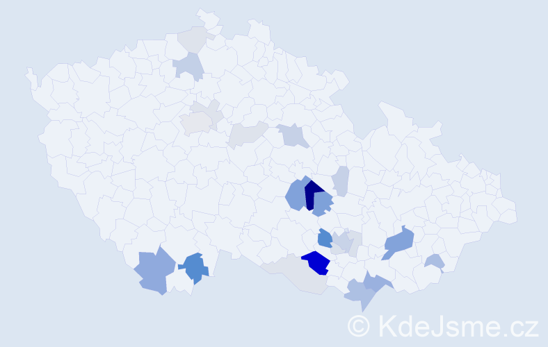 Příjmení: 'Rolinková', počet výskytů 68 v celé ČR