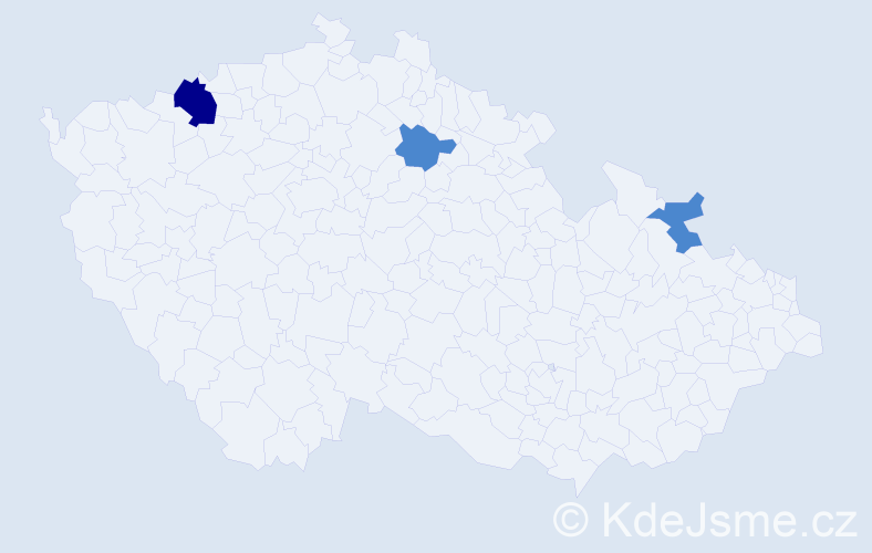 Příjmení: 'Makrai', počet výskytů 5 v celé ČR