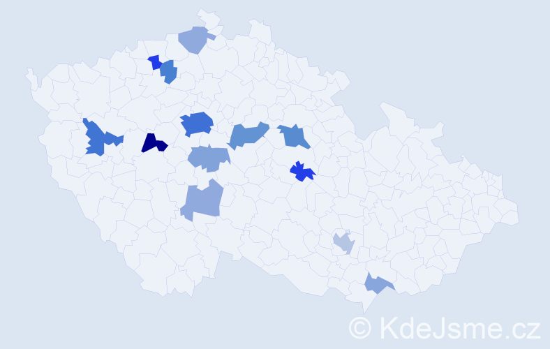 Příjmení: 'Stárka', počet výskytů 44 v celé ČR