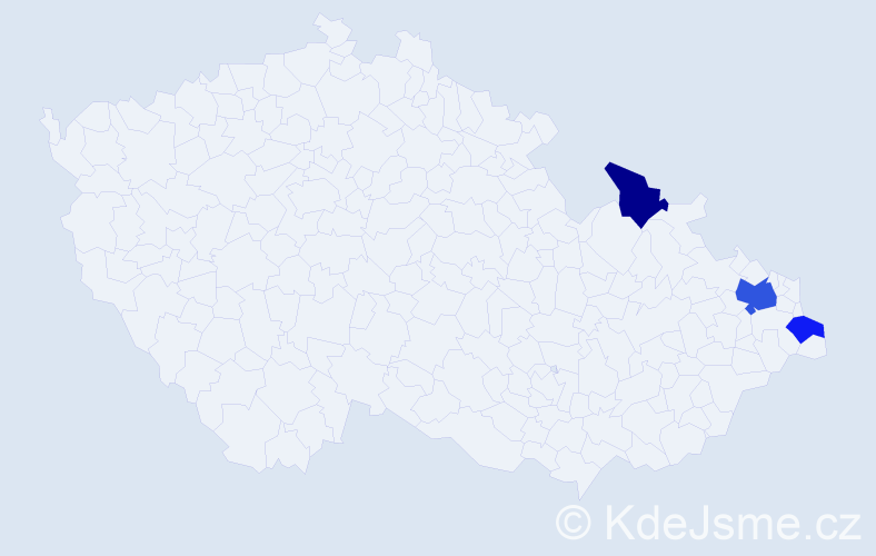 Příjmení: 'Godfryd', počet výskytů 10 v celé ČR