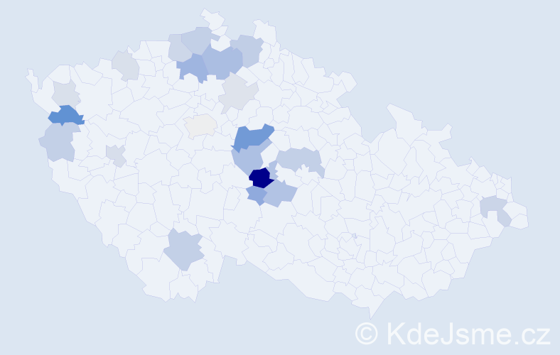 Příjmení: 'Loudát', počet výskytů 49 v celé ČR