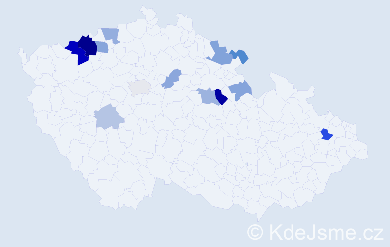 Příjmení: 'Lienert', počet výskytů 32 v celé ČR