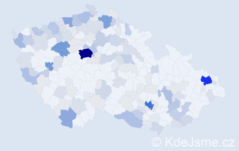 Příjmení: 'Mai', počet výskytů 358 v celé ČR