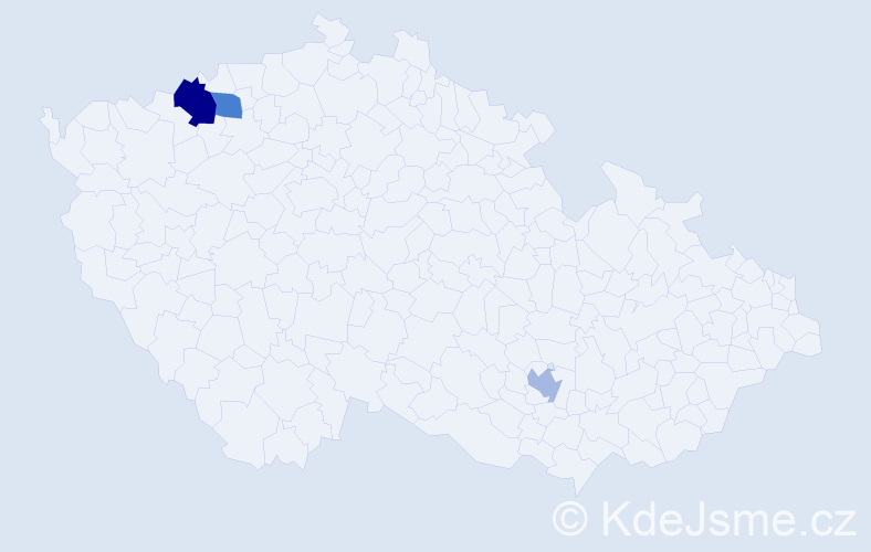 Příjmení: 'Parchomenko', počet výskytů 4 v celé ČR
