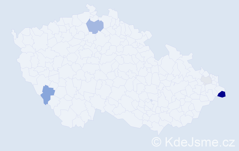 Příjmení: 'Karcz', počet výskytů 8 v celé ČR